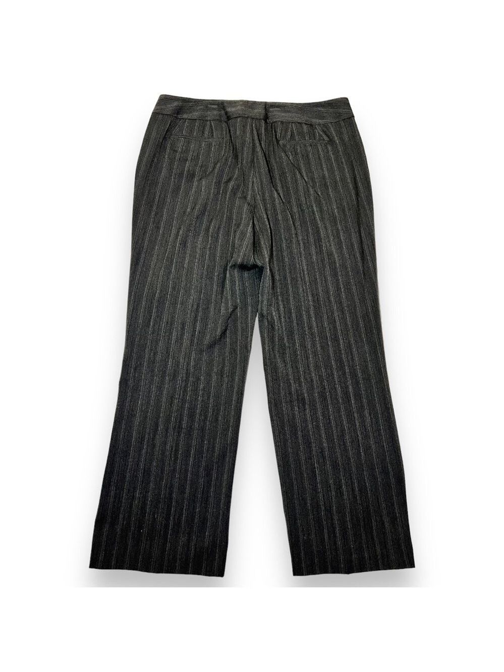 Rafaella Women’s Modern Fit Wide Leg Pants Black and Gray Pinstripe Size 16W - Picture 5 of 5